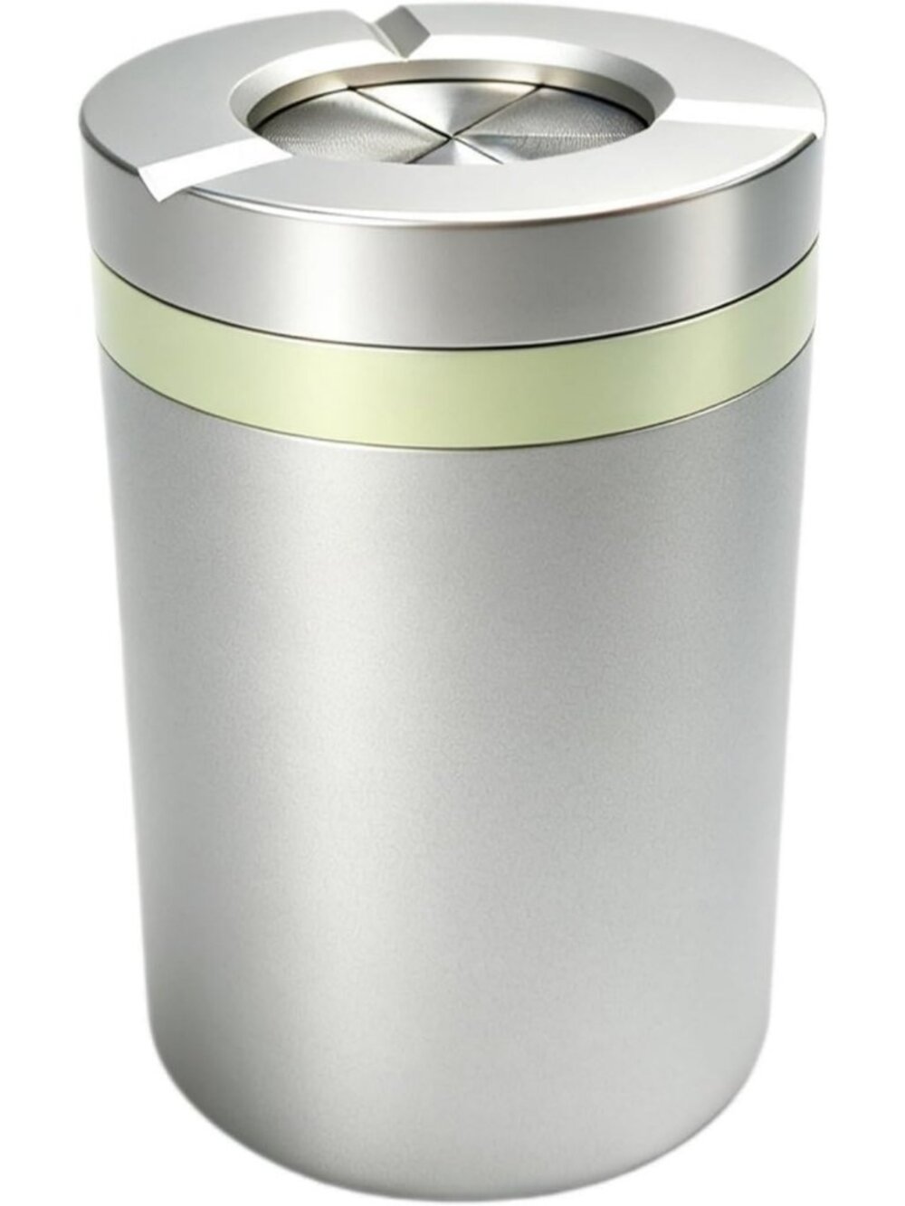 Smokeless Car Cup Ashtray - Sealed Windproof Aluminum Holder for Vehicles